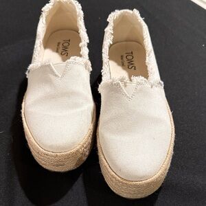 TOMS Women's White Espadrilles